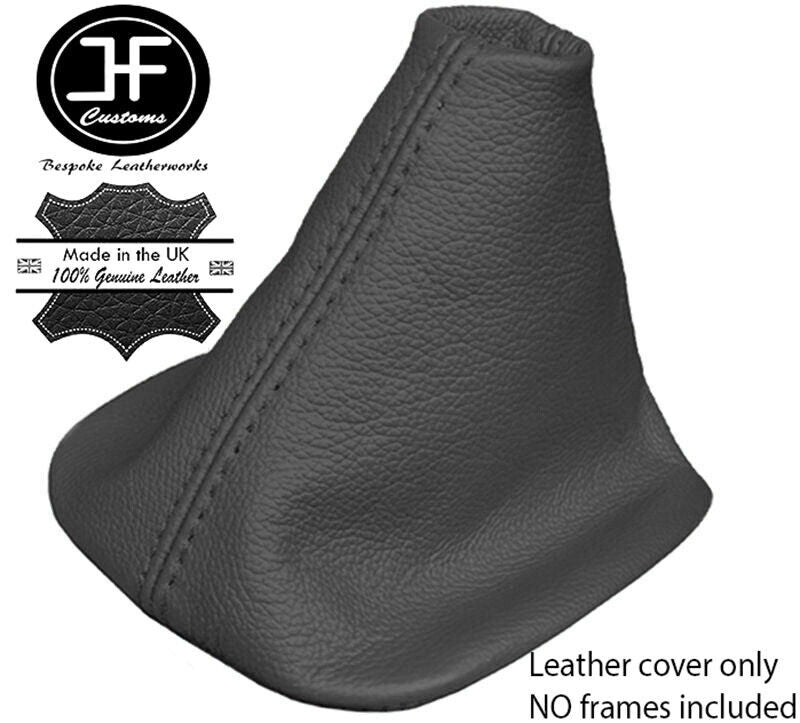 DARK GREY REAL LEATHER GEAR GAITER FITS VW VOLKSWAGEN GOLF MK5 2003-2009