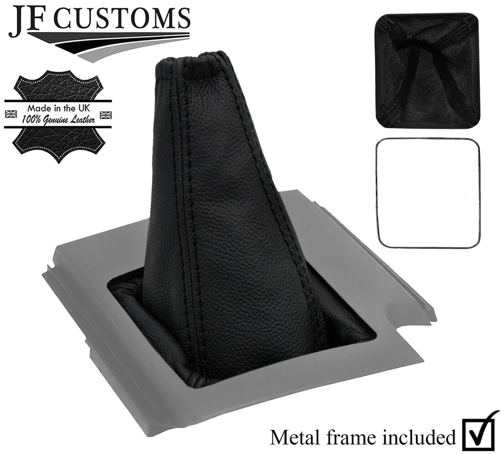 BLACK STITCH LEATHER GEAR COVER + METAL FRAME FOR TOYOTA RAV 4 06-12 CUSTOM NEW