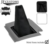 BLACK STITCH LEATHER GEAR COVER + METAL FRAME FOR TOYOTA RAV 4 06-12 CUSTOM NEW