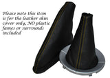 YELLOW STITCH LEATHER GEAR & HANDBRAKE GAITER FITS ROVER 25&MG ZR 04-06 FACELIFT