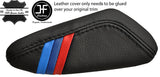 BLACK STITCH TRI STRIPE CONSOLE SIDE TRIM LEATHER COVER FITS BMW F20 F21 10-16