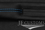 L BLUE STITCH LEATHER 2X CAR KEY HOLDER PROTECTO FOR BMW  F30 F31 2012-2016