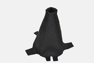 black stitching FITS HONDA JAZZ / FIT 2011+ LEATHER GEAR GAITER CUSTOM NEW
