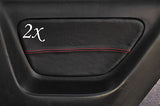 red stitch FITS NISSAN SKYLINE GTS GTR R33 93-98 2X REAR DOOR CARD TRIM COVERS