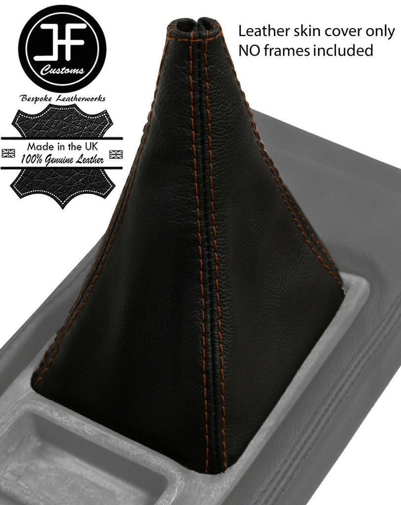 BROWN STITCH LEATHER GEAR GAITER OVER RUBBER FOR DATSUN 280ZX S130 1978-1983