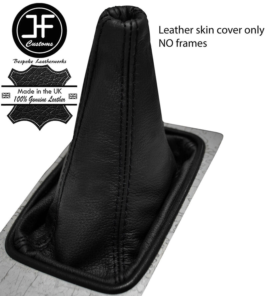 BLACK STITCH TOP GRAIN LEATHER MANUAL GEAR GAITER FITS NISSAN 300ZX Z31 84-89