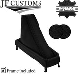 BLACK STRIPE LEATHER AUTOMATIC GEAR+PLASTIC FRAME FOR HONDA CIVIC MK10 X 17-21