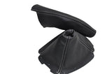 GREY STITCHING FITS MAZDA MX5 MK1 EUNOS 1989-1997 LEATHER GEAR HANDBRAKE GAITER