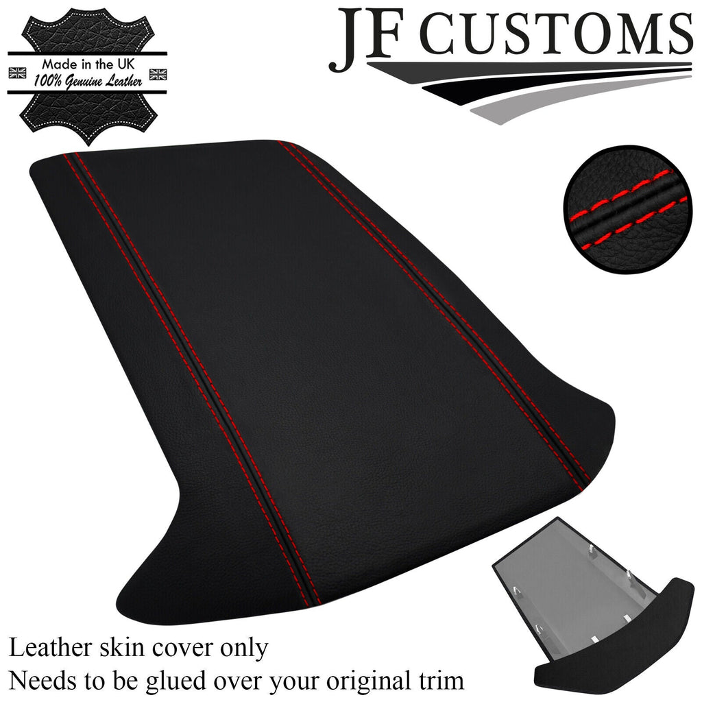 RED STITCH LEATHER SUEDE SPEEDO GAUGE HOOD COVERS FOR HONDA CIVIC MK10 X 15-20