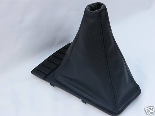 FITS VW GOLF 2 MK2 83-91 BLACK GEAR GAITER REAL LEATHER NEW CUSTOM NEW