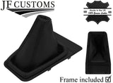 BLACK STITCH LEATHER GEAR GAITER+BASE FRAME FOR VW GOLF MK2 MKII GTI G60 RALLYE