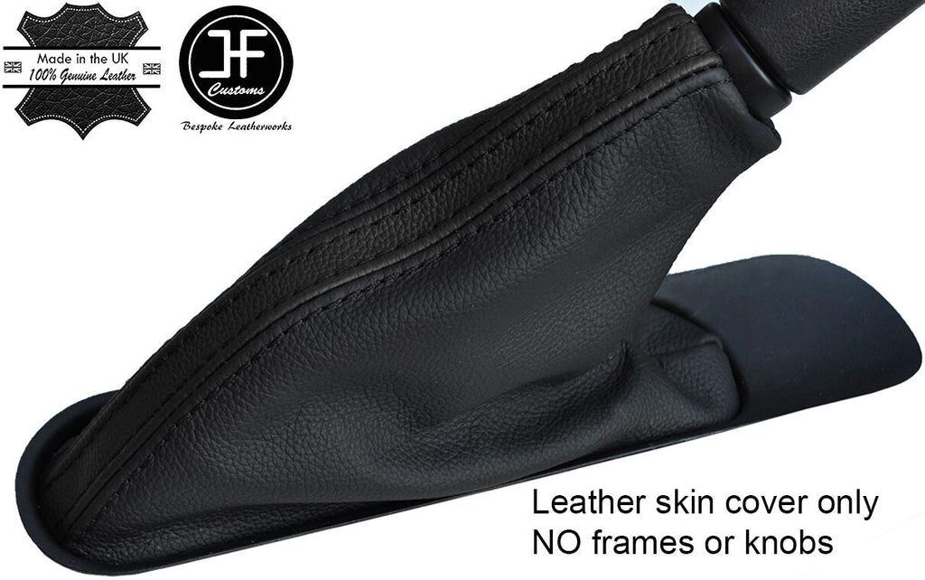 BLACK BLACK STRIPE TOP GRAIN LEATHER HANDBRAKE GAITER FOR BMW MINI R55 R56 R57
