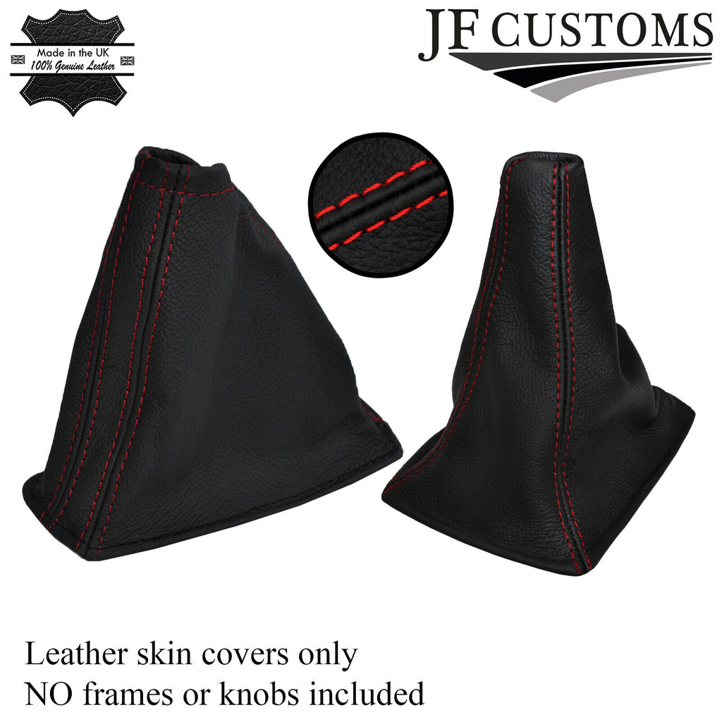 RED STITCH LEATHER FITS NISSAN SKYLINE GTS GTR R32 GEAR HANDBRAKE GAITER 89-94