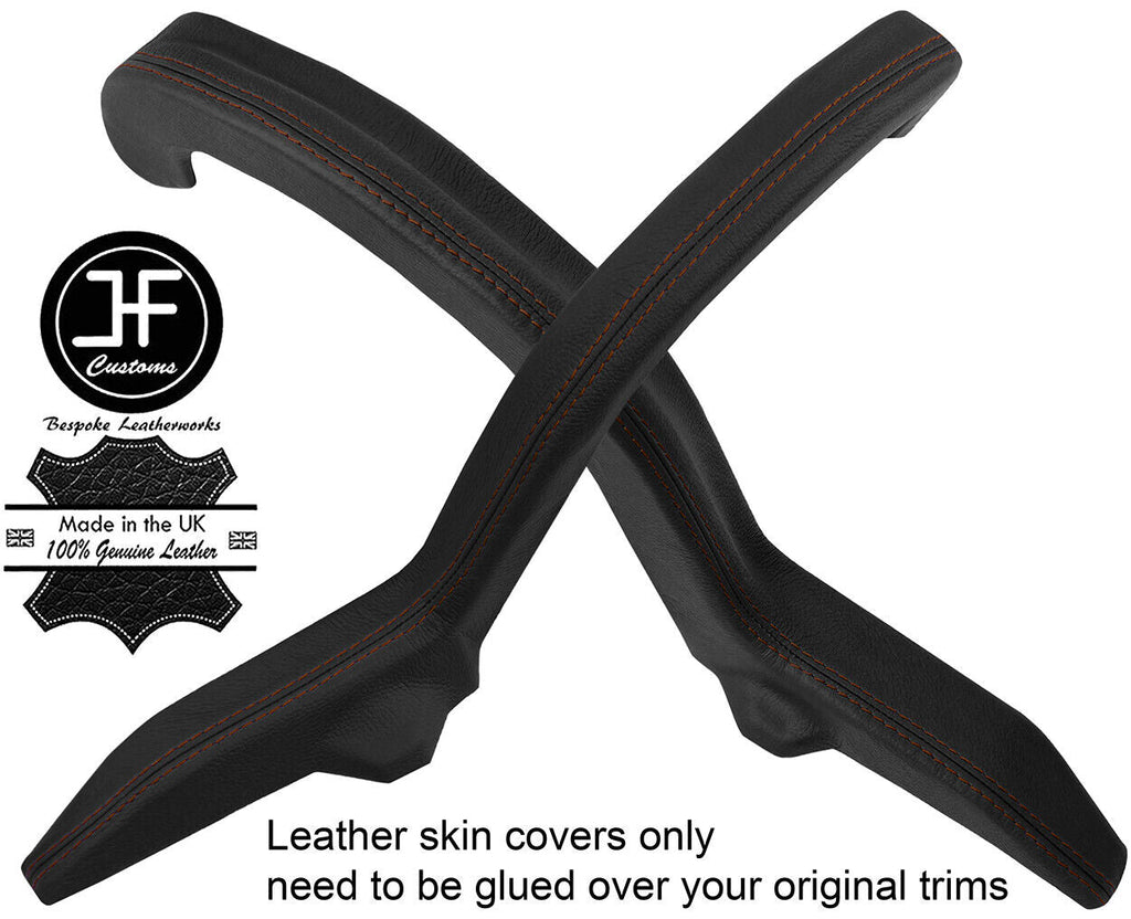 BROWN STITCH BOOT TRUNK HINGE TRIM LEATHER COVERS FOR LEXUS IS200 IS300 98-05