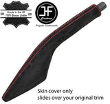 RED  STITCH REAL SUEDE HANDBRAKE GAITER FITS PORSCHE 924 944 968 1975-1995