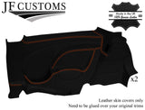 ORANGE STITCH LEATHER 2X REAR DOOR CARD COVERS FOR BMW MINI R50 R52 R53 01-06