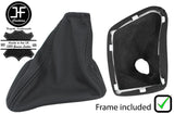 BLACK STITCHLEATHER MANUAL GEAR GAITER PLASTIC FRAME FITS VW CRAFTER LT3 06-15
