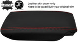 RED  STITCH ARMREST LID REAL LEATHER COVER FITS MERCEDES CL500 W215 C215 99-05