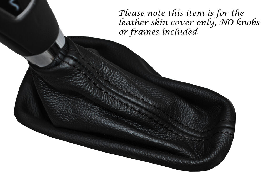 BLACK STITCH LEATHER AUTO AUTOMATIC GEAR GAITER FITS JAGUAR X-TYPE 2008-2010