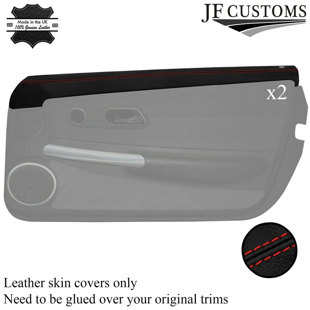 RED STITCH 2X TOP FRONT DOOR CAPPING COVERS FOR CHRYSLER CROSSFIRE 04-08