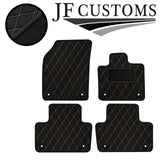 CREAM DIAMOND VINYL 4X TAILORED FLOOR CARPET FOR VOLVO XC90 MK2 15-21 JF1