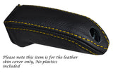 YELLOW STITCH HANDBRAKE HANDLE SKIN COVER FITS BMW 1 SERIES F20 F21 2010-2015