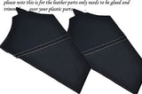 white stitch FITS MAZDA RX8 2X DASHBOARD CENTER MIDDLE CONSOLE COVER LEATHER 03+