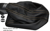 BEIGE STITCHING LEATHER GEAR GAITER FITS LAND ROVER DISCOVERY 3 LR3 04-09
