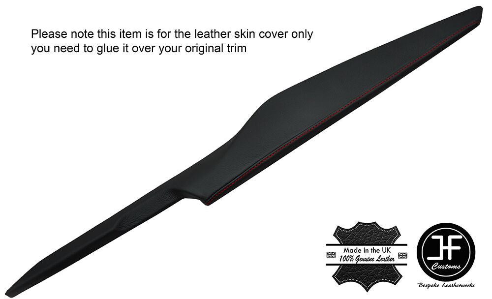 RED STITCH CONSOLE DRIVER SIDE PANEL TRIM LEATHER COVER FOR CORVETTE C7 14-17