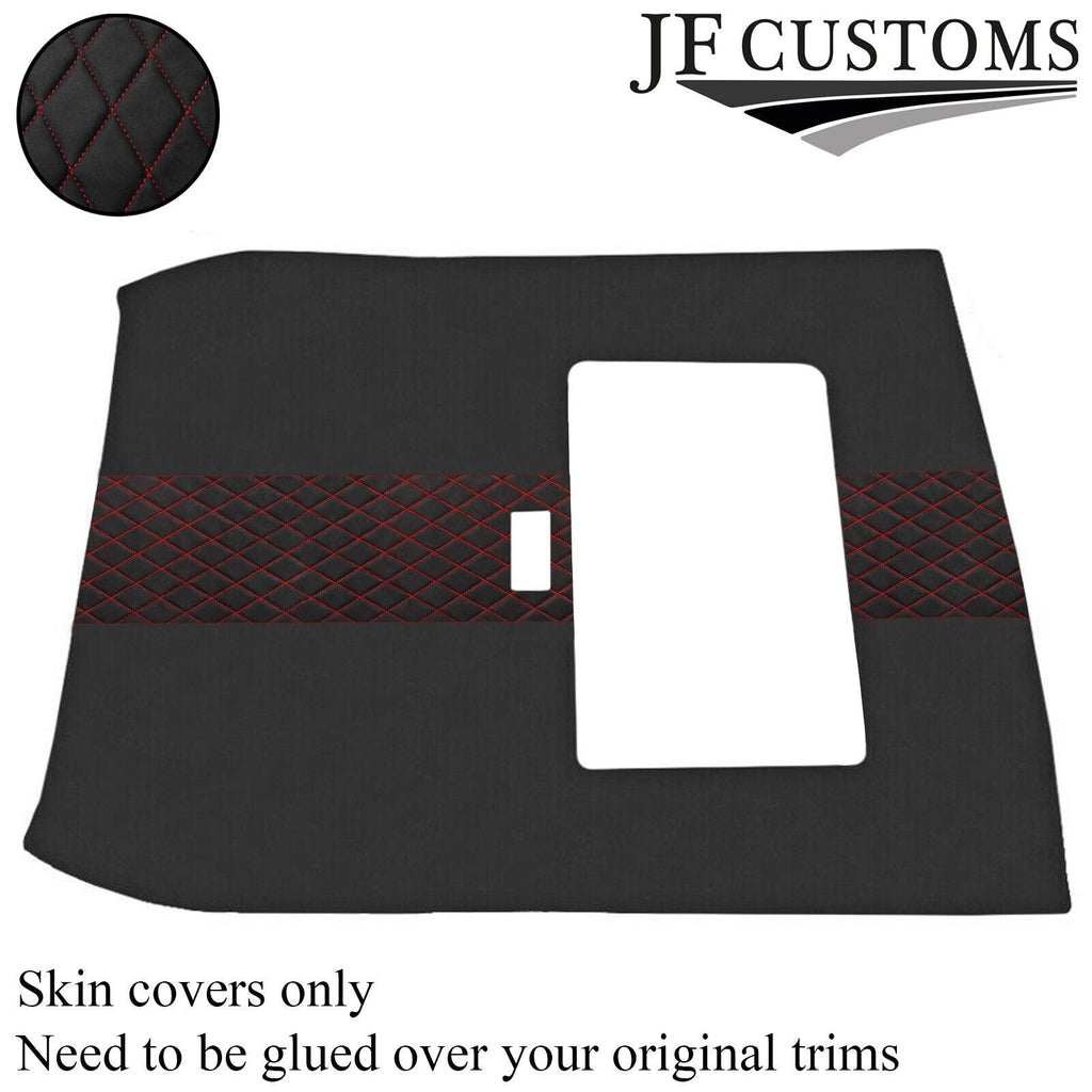 DSG2 RED STITCH D GREY LUXE SUEDE SUNROOF HEADLINER COVER FOR OVER 25 MG 99-05