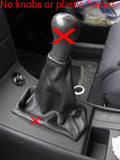 FITS TOYOTA COROLLA E12 2001-2006 GEAR GAITER REAL LEATHER BLACK COVER