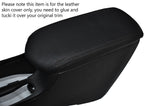 BLACK STITCHING ARMREST LID LEATHER SKIN COVER FITS HONDA CIVIC MK9 2012-2016