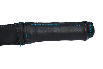 blue stitch FITS TRIUMPH SPITFIRE 1962-1980 LEATHER HANDBRAKE HANDLE COVER ONLY