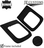 BLACK STITCH ITALIAN LEATHER GEAR+ SURROUND COVERS + FRAMES FOR XTRAIL T30 04-07