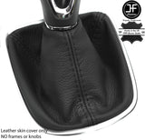 BLACK STITCH TOP GRAIN LEATHER GEAR GAITER FOR VAUXHALL OPEL ASTRA K MK7 16-18