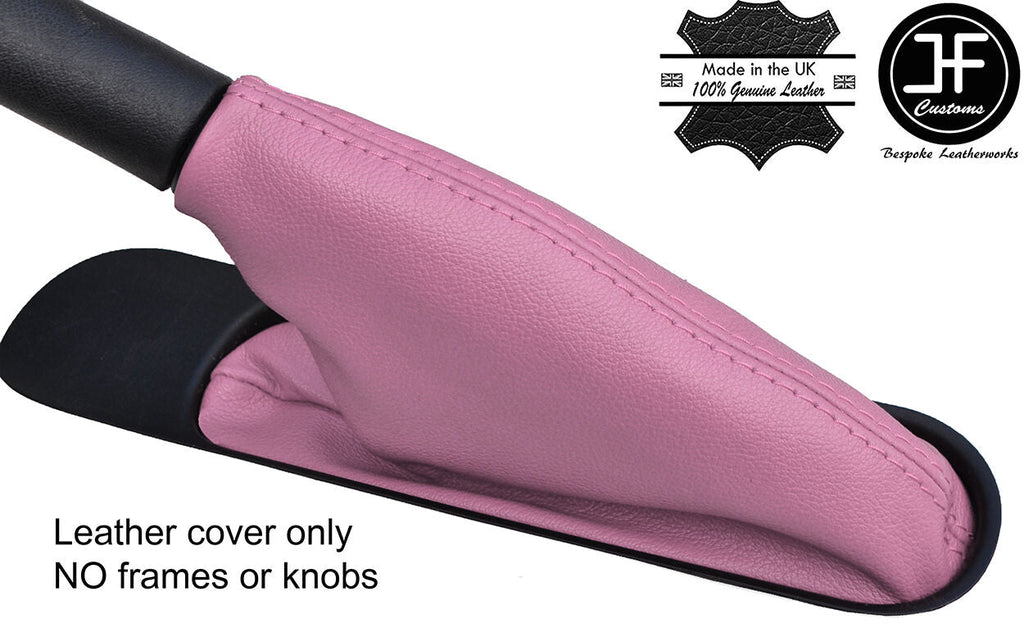 PINK TOP GRAIN REAL LEATHER HANDBRAKE GAITER FOR BMW MINI COOPER R55 R56 R57