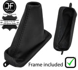 BLACK STITCH LEATHER HANDBRAKE GAITER+PLASTIC FRAME FITS MAZDA RX7 FD3S 92-02