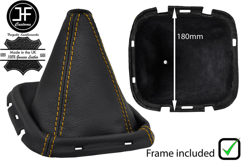 YELLOW STITCH LEATHER GEAR GAITER + PLASTIC FRAME FITS PATHFINDER 05-12