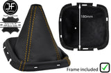 YELLOW STITCH LEATHER GEAR GAITER + PLASTIC FRAME FITS PATHFINDER 05-12