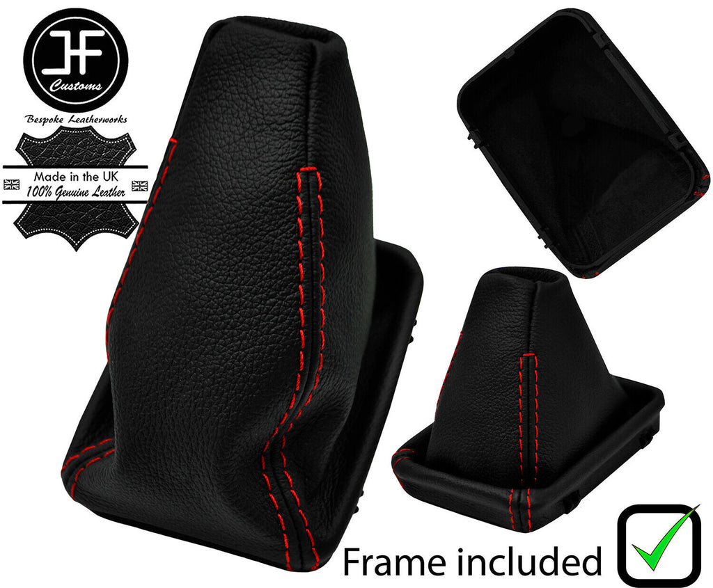 RED STITCH LEATHER MANUAL GEAR+PLASTIC FRAME FOR MERCEDES C CLASS W202 93-00