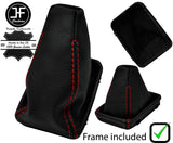 RED STITCH LEATHER MANUAL GEAR+PLASTIC FRAME FOR MERCEDES C CLASS W202 93-00