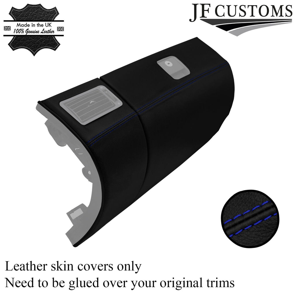 ROYAL BLUE STITCH LEATHER GLOVEBOX COVER FITS MERCEDES SLK R170 96-04 CUSTOM NEW