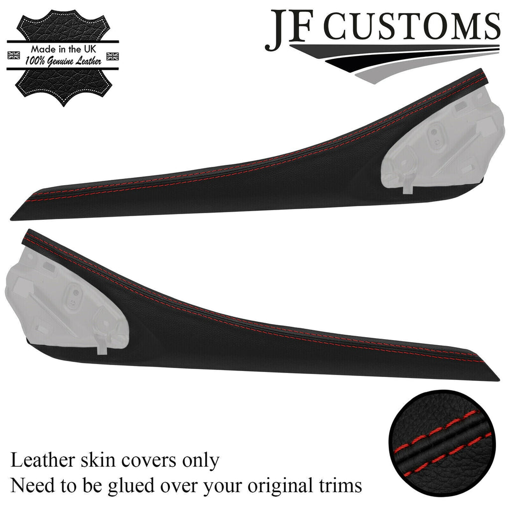 D RED ST. LEATHER 2X CENTRE CONOLE SIDE TRIM COVER FOR LEXUS IS300 IS350 16-18