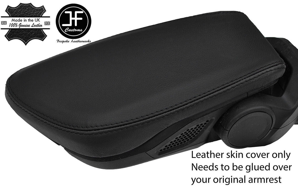 BLACK & BLACK REAL LEATHER ARMREST LID COVER FOR BMW 2 SERIES F45 F46 2014-2018