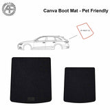 FOR AUDI A4 AVANT B9 16-24 DOG FRIENDLY TRUNK / BOOT CANVA MAT/CARPET CAT/DOG