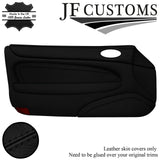 BLACK STITCH 2X FRONT DOOR 2X REAR QUARTER PANEL COVER FOR JAGUAR XK8 X100 96-04