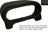 YELLOW STITCH GAUGE HOOD SPEEDO LEATHER COVER FITS FORD FUSION 2 2002-2005