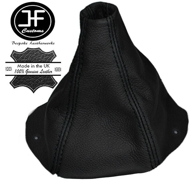 BLACK STITCHING MANUAL REAL LEATHER GEAR GAITER FITS FORD PROBE 1993-1997