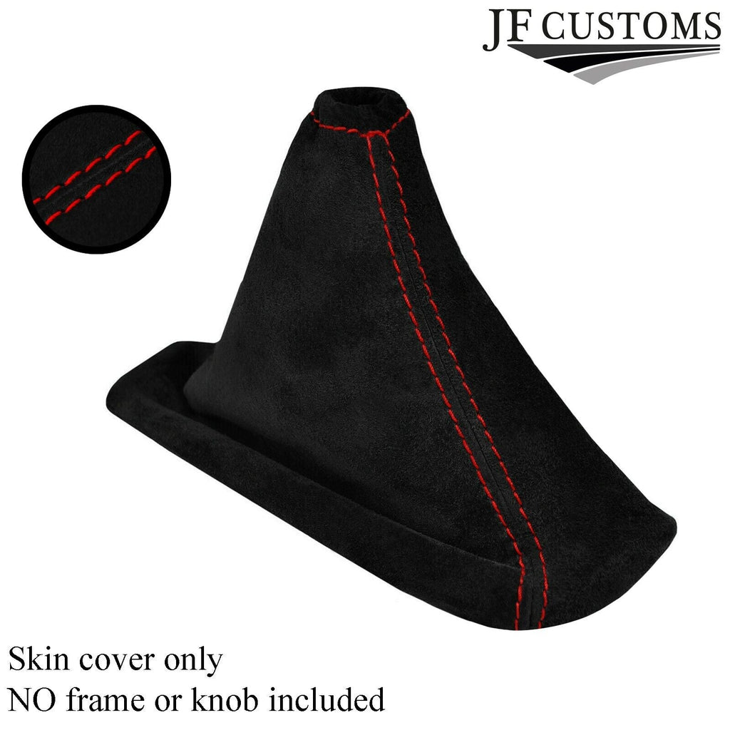 RED STITCHING REAL SUEDE HANDBRAKE GAITER FITS RENAULT MEGANE COUPE MK3 08-16