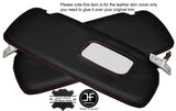 RED STITCHING 2X SUN VISORS LEATHER COVERS FITS SAAB CLASSIC 900 CUSTOM NEW